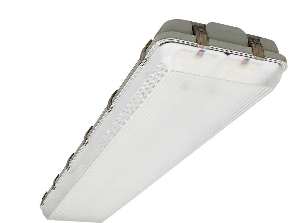 4FT LED Vapor Tight Fixture Lumen Selectable 16,000/18,000/21,000LM Kelvin Selectable 35K/4K/5K Plug-In Sensor Ready