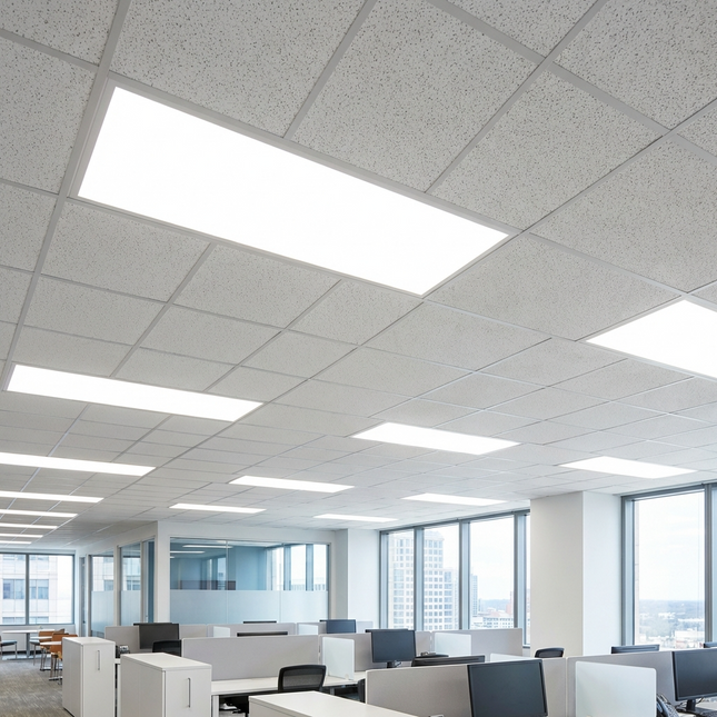 2x4 LED Flat Panel Light Lumen Selectable 3,300/4,500/5,000LM Kelvin Selectable 35K/4K/5K