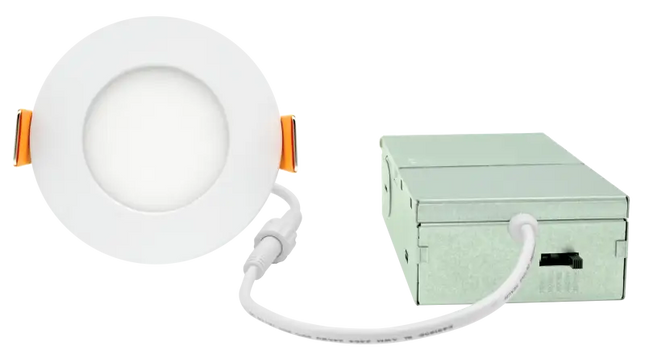 3 Inch LED Wafer Mini Flat Panel Light Kelvin Selectable 27K/3K/35K/4K/5K - Let There Be Lighting