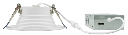 4 Inch Clip-in LED Downlight with Integrated J-Box Kelvin Selectable 27K/3K/35K/4K/5K - Let There Be Lighting