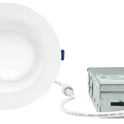 4 Inch Clip-in LED Downlight with Integrated J-Box Kelvin Selectable 27K/3K/35K/4K/5K - Let There Be Lighting