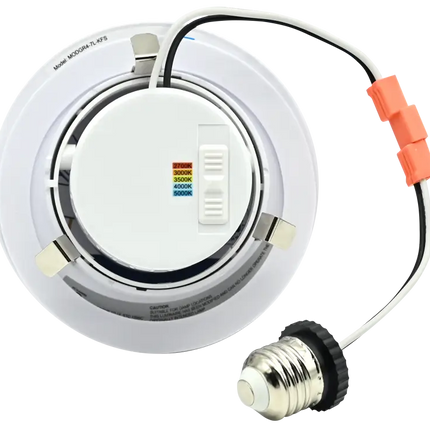 4 Inch Gimbal Recessed Retrofit LED Downlight Trim Kelvin Selectable 27K/3K/35K/4K/5K - Let There Be Lighting
