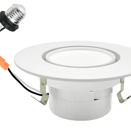 4 Inch Gimbal Recessed Retrofit LED Downlight Trim Kelvin Selectable 27K/3K/35K/4K/5K - Let There Be Lighting
