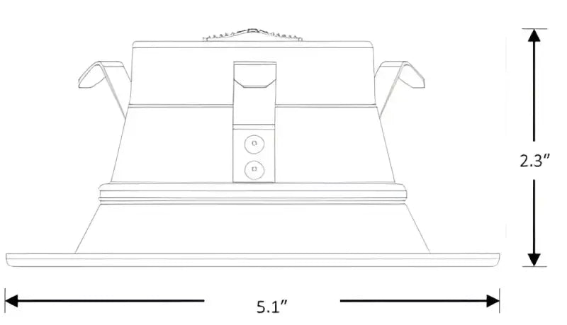 4 Inch Recessed Retrofit LED Downlight Trim Kelvin Selectable 27K/3K/35K/4K/5K - Let There Be Lighting