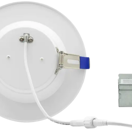 6 Inch Clip-in LED Downlight with Integrated J-Box Kelvin Selectable 27K/3K/35K/4K/5K - Let There Be Lighting
