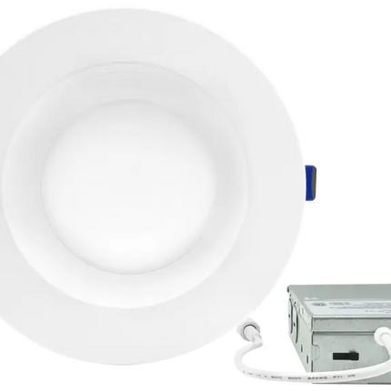 6 Inch Clip-in LED Downlight with Integrated J-Box Kelvin Selectable 27K/3K/35K/4K/5K - Let There Be Lighting