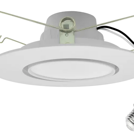 6 Inch Gimbal Recessed Retrofit LED Downlight Trim Kelvin Selectable 27K/3K/35K/4K/5K - Let There Be Lighting