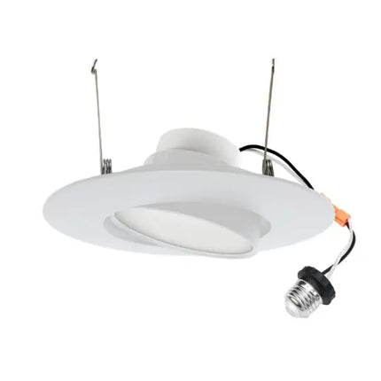 6 Inch Gimbal Recessed Retrofit LED Downlight Trim Kelvin Selectable 27K/3K/35K/4K/5K - Let There Be Lighting