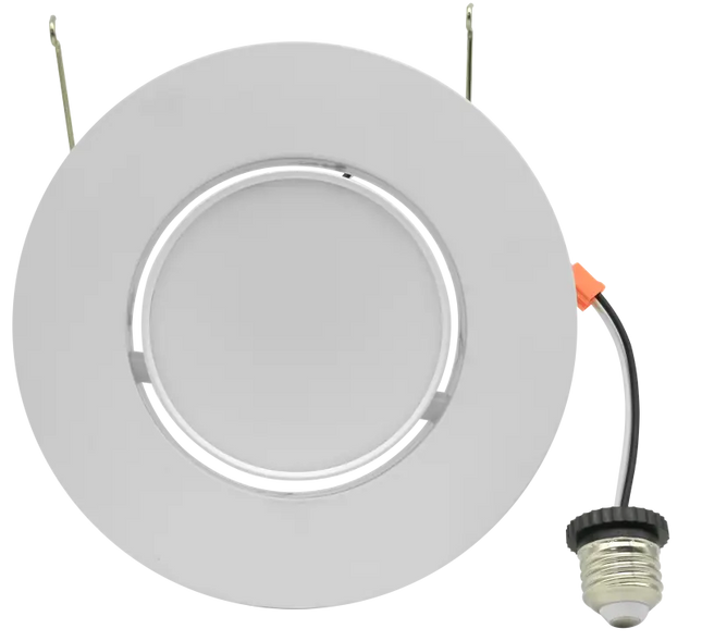 6 Inch Gimbal Recessed Retrofit LED Downlight Trim Kelvin Selectable 27K/3K/35K/4K/5K - Let There Be Lighting