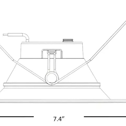 6 Inch Recessed Retrofit LED Downlight Trim Kelvin Selectable 27K/3K/35K/4K/5K - Let There Be Lighting