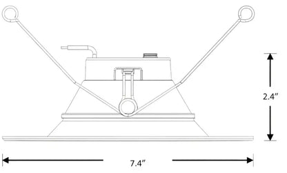 6 Inch Recessed Retrofit LED Downlight Trim Kelvin Selectable 27K/3K/35K/4K/5K - Let There Be Lighting