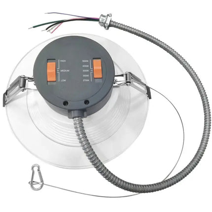 8 Inch LED Commercial Downlight Lumen Selectable 3,000/4,000/5,000LM Kelvin Selectable 27K/3K/35K/4K/5K - Recessed