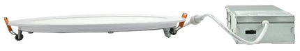 8 Inch LED Wafer Mini Flat Panel Light Kelvin Selectable 27K/3K/35K/4K/5K - Let There Be Lighting