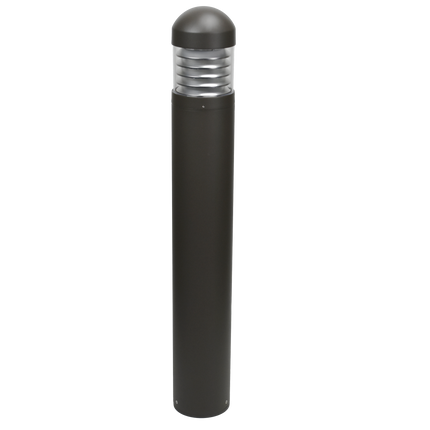Round Dome Top Louvered LED Bollard Lumen Selectable 900/1,300/1,700LM Kelvin Selectable 3K/4K/5K