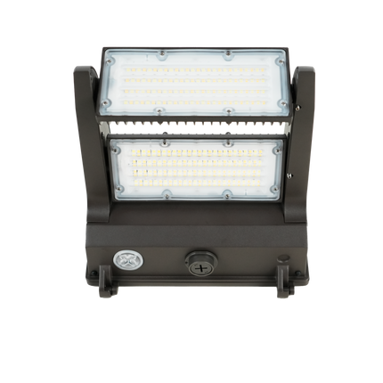 Rotatable Lens Sensor Ready LED Wall Pack Lumen Selectable 10,000/13,000/16,000/19,000LM Kelvin Selectable 3K/4K/5K