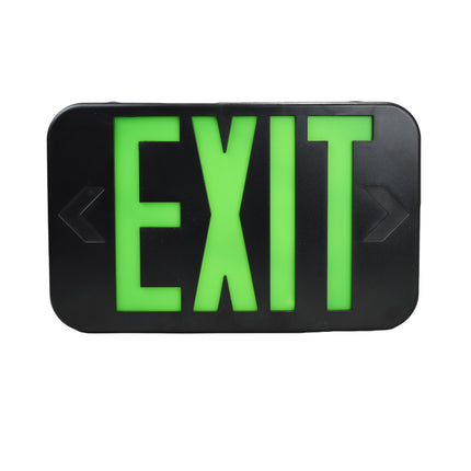 Slim LED Exit Sign Rounded Edges with Battery Backup