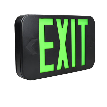 Slim LED Exit Sign Rounded Edges with Battery Backup
