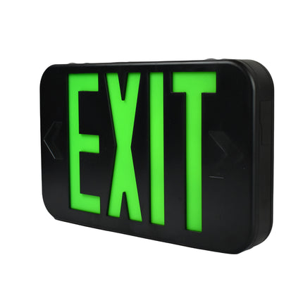 Slim LED Exit Sign Rounded Edges with Battery Backup
