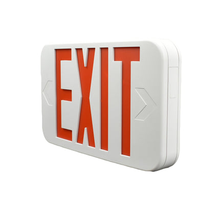 Slim LED Exit Sign Rounded Edges with Battery Backup