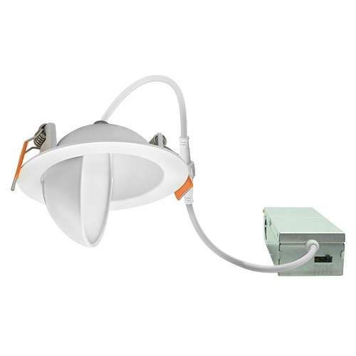 2 Inch Floating Gimbal Recessed LED Downlight with Integrated J-Box Kelvin Selectable 27K/3K/35K/4K/5K