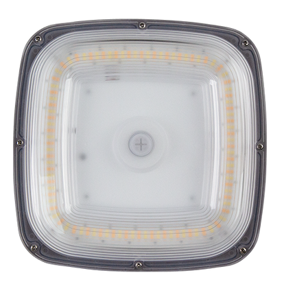 LED Canopy Light Lumen Selectable 3,000/6,000/8,000/10,000/12,000LM Kelvin Selectable 3K/4K/5K Built-In Photocell Plug-In Sensor Ready