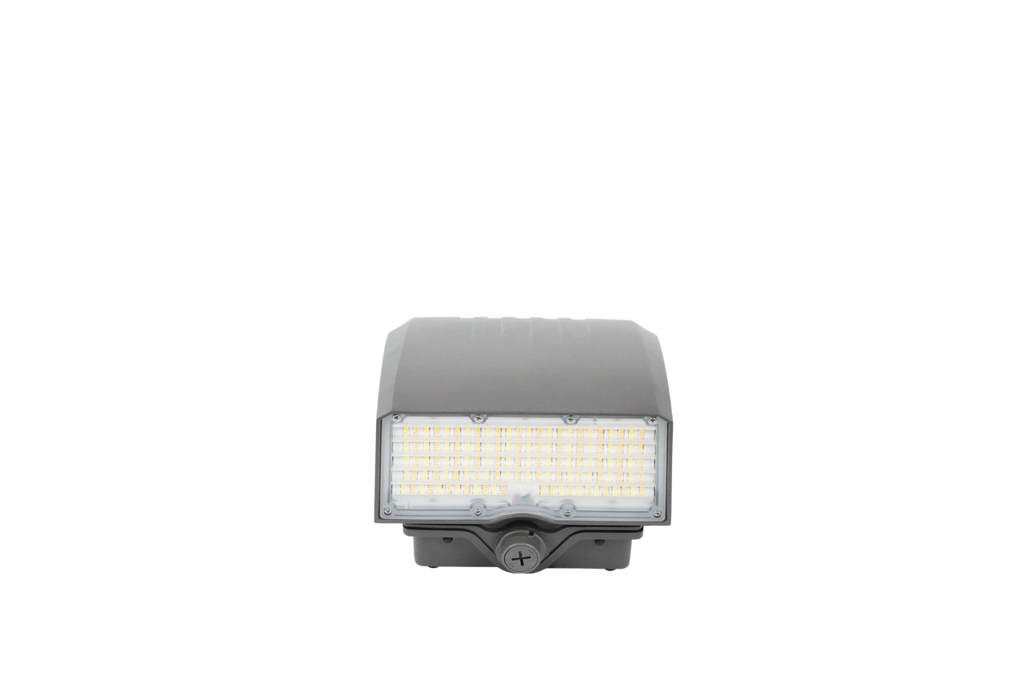 Adjustable Cutoff LED Wall Pack Lumen Selectable 6,000/8,000/10,000/12,000LM Kelvin Selectable 3K/4K/5K Built-In Photocell Plug-In Sensor Ready
