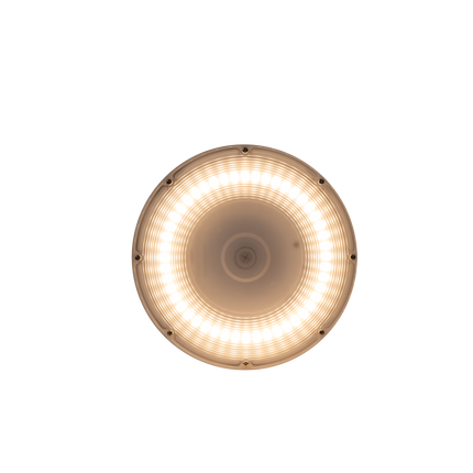LED Round Canopy Light Lumen Selectable 3,000/6,000/8,000/10,000/11,000LM Kelvin Selectable 3K/4K/5K Built-In Photocell Plug-In Sensor Ready