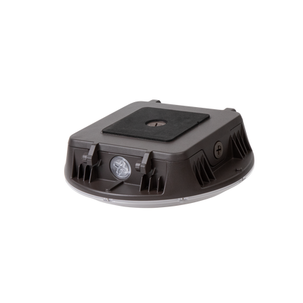 LED Round Canopy Light Lumen Selectable 3,000/6,000/8,000/10,000/11,000LM Kelvin Selectable 3K/4K/5K Built-In Photocell Plug-In Sensor Ready