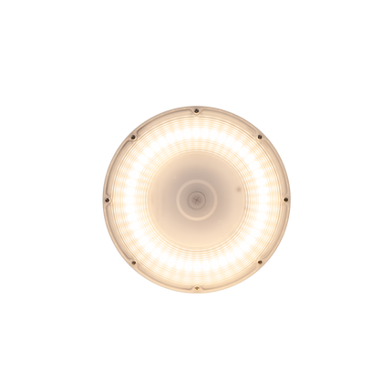 LED Round Canopy Light Lumen Selectable 3,000/6,000/8,000/10,000/11,000LM Kelvin Selectable 3K/4K/5K Built-In Photocell Plug-In Sensor Ready