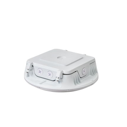 LED Round Canopy Light Lumen Selectable 3,000/6,000/8,000/10,000/11,000LM Kelvin Selectable 3K/4K/5K Built-In Photocell Plug-In Sensor Ready