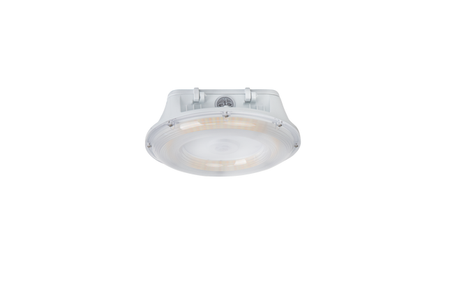 LED Round Canopy Light Lumen Selectable 3,000/6,000/8,000/10,000/11,000LM Kelvin Selectable 3K/4K/5K Built-In Photocell Plug-In Sensor Ready