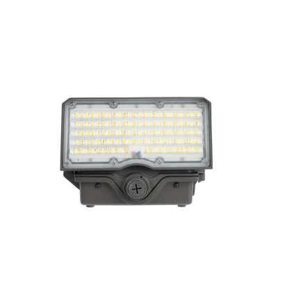 Adjustable Cutoff LED Wall Pack Lumen Selectable 6,000/8,000/10,000/12,000LM Kelvin Selectable 3K/4K/5K Built-In Photocell Plug-In Sensor Ready