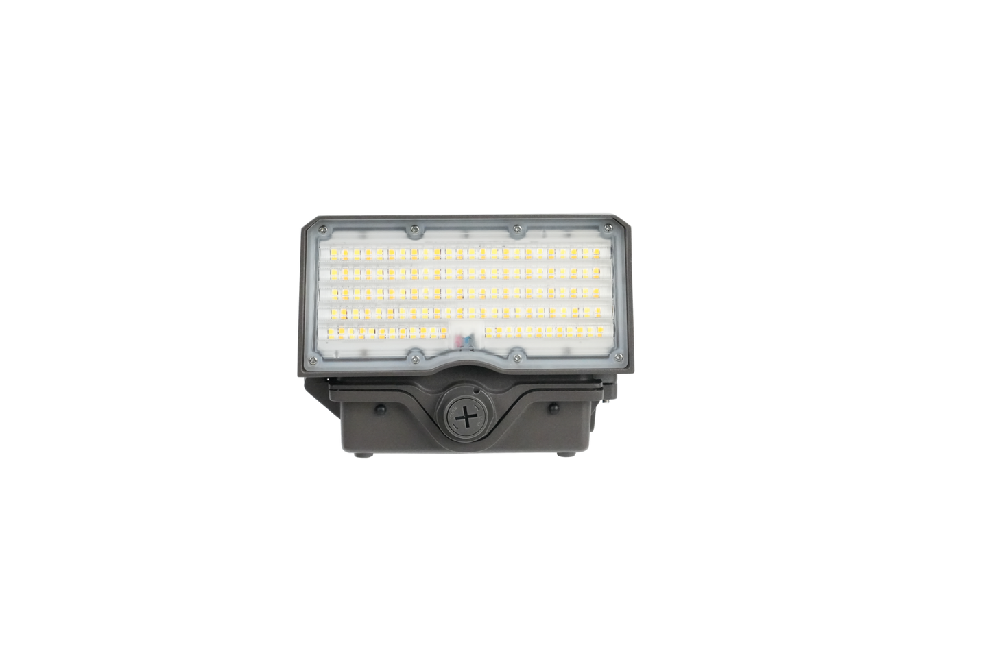 Adjustable Cutoff LED Wall Pack Lumen Selectable 6,000/8,000/10,000/12,000LM Kelvin Selectable 3K/4K/5K Built-In Photocell Plug-In Sensor Ready