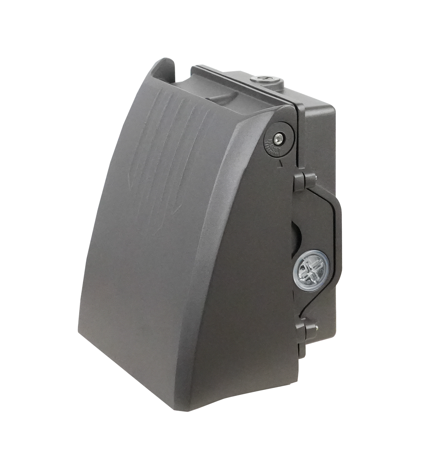 Adjustable Cutoff LED Wall Pack Lumen Selectable 6,000/8,000/10,000/12,000LM Kelvin Selectable 3K/4K/5K Built-In Photocell Plug-In Sensor Ready