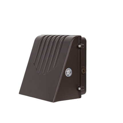Full Cutoff LED Wall Pack Lumen Selectable 5,000/6,000/8,000/9,000LM Kelvin Selectable 3K/4K/5K Built-In Photocell Plug-In Sensor Ready