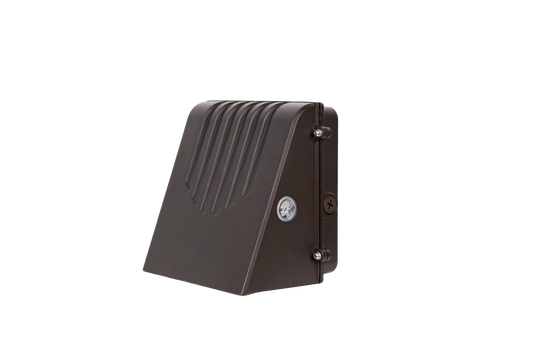 Full Cutoff LED Wall Pack Lumen Selectable 5,000/6,000/8,000/9,000LM Kelvin Selectable 3K/4K/5K Built-In Photocell Plug-In Sensor Ready