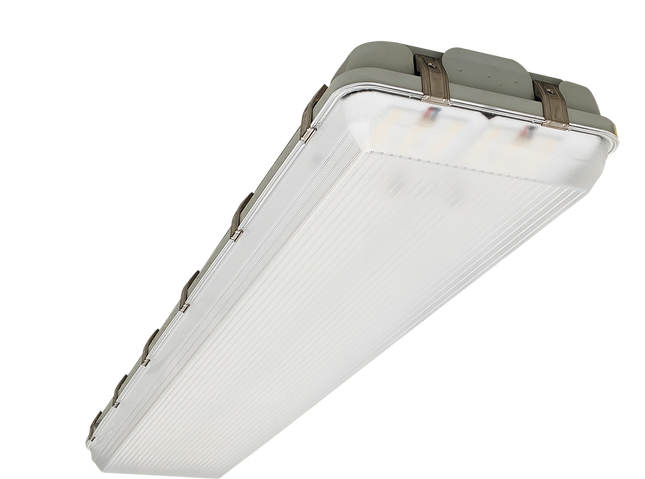 4FT LED Vapor Tight Fixture Lumen Selectable 16,000/18,000/21,000LM Kelvin Selectable 35K/4K/5K Plug-In Sensor Ready