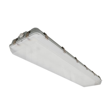 4FT LED Vapor Tight Fixture Lumen Selectable 16,000/18,000/21,000LM Kelvin Selectable 35K/4K/5K Plug-In Sensor Ready