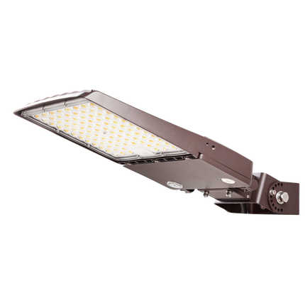 LED Parking Lot Area Light Lumen Selectable 12,000/18,000/24,000LM Kelvin Selectable 3K/4K/5K Plug-In Sensor & Photocell Ready