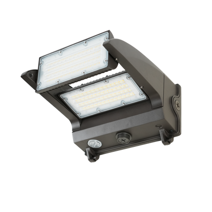 Rotatable Lens Sensor Ready LED Wall Pack Lumen Selectable 10,000/13,000/16,000/19,000LM Kelvin Selectable 3K/4K/5K