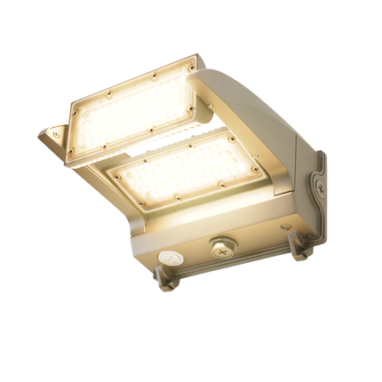 Rotatable Lens Sensor Ready LED Wall Pack Lumen Selectable 10,000/13,000/16,000/19,000LM Kelvin Selectable 3K/4K/5K