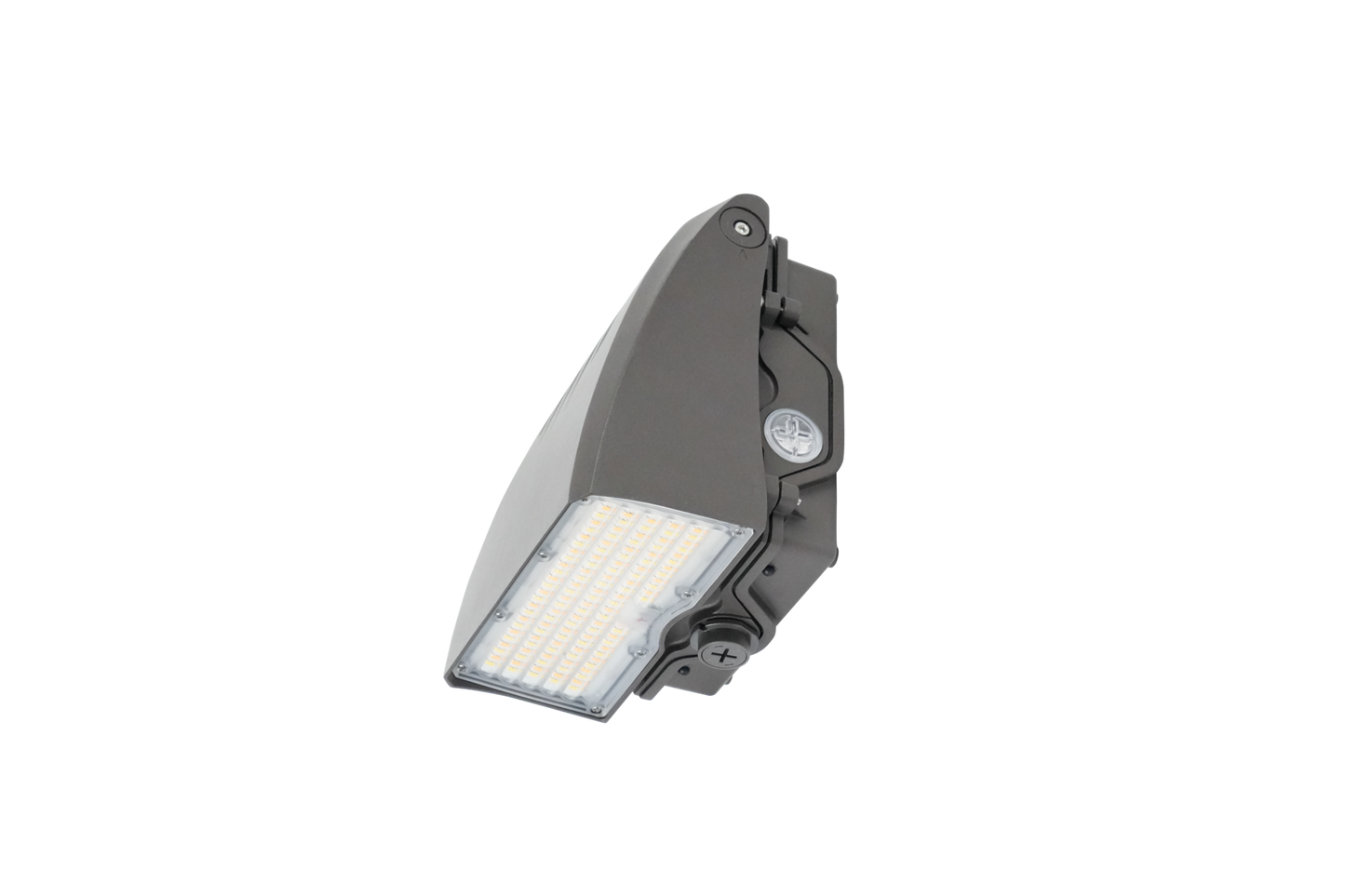 Adjustable Cutoff LED Wall Pack Lumen Selectable 6,000/8,000/10,000/12,000LM Kelvin Selectable 3K/4K/5K Built-In Photocell Plug-In Sensor Ready