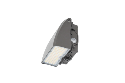 Adjustable Cutoff LED Wall Pack Lumen Selectable 6,000/8,000/10,000/12,000LM Kelvin Selectable 3K/4K/5K Built-In Photocell Plug-In Sensor Ready
