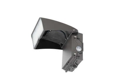 Adjustable Cutoff LED Wall Pack Lumen Selectable 6,000/8,000/10,000/12,000LM Kelvin Selectable 3K/4K/5K Built-In Photocell Plug-In Sensor Ready