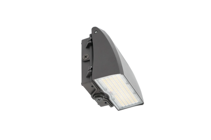 Adjustable Cutoff LED Wall Pack Lumen Selectable 6,000/8,000/10,000/12,000LM Kelvin Selectable 3K/4K/5K Built-In Photocell Plug-In Sensor Ready