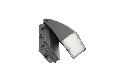 Adjustable Cutoff LED Wall Pack Lumen Selectable 6,000/8,000/10,000/12,000LM Kelvin Selectable 3K/4K/5K Built-In Photocell Plug-In Sensor Ready