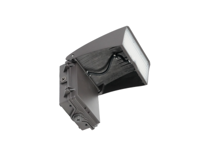 Adjustable Cutoff LED Wall Pack Lumen Selectable 6,000/8,000/10,000/12,000LM Kelvin Selectable 3K/4K/5K Built-In Photocell Plug-In Sensor Ready