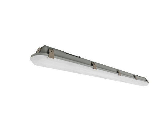4FT LED Vapor Tight Fixture Lumen Selectable 5,000/6,000/7,000LM Kelvin Selectable 35K/4K/5K Plug-In Sensor Ready