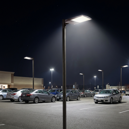 LED Parking Lot Area Light Lumen Selectable 24,000/32,000/40,000LM Kelvin Selectable 3K/4K/5K Plug-In Sensor & Photocell Ready