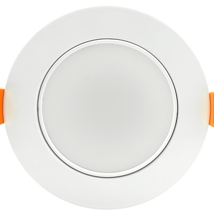 4 Inch Floating Gimbal Recessed LED Downlight with Integrated J-Box Kelvin Selectable 27K/3K/35K/4K/5K